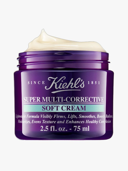 Kiehl's Since 1851 Super Multi-Corrective Soft Cream in branded tub component on a light gray background