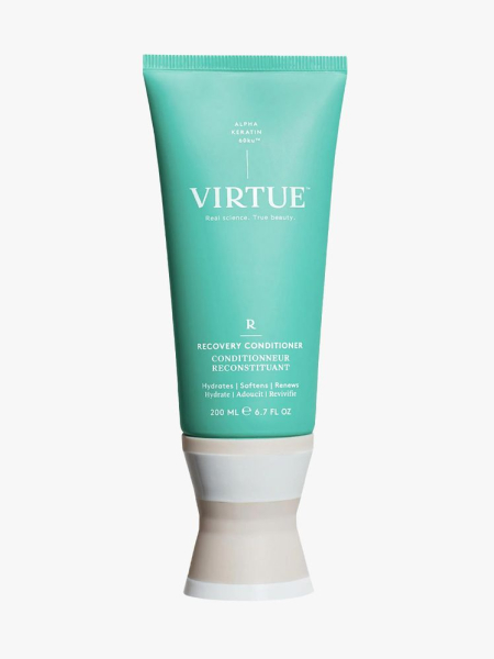Virtue Recovery Conditioner in branded tube component on a light gray background