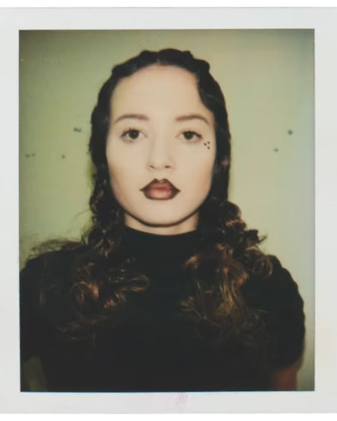 goth makeup by val garland polaroid