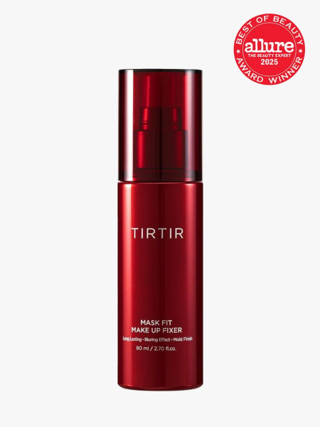 TirTir Makeup Fixer in branded component on a light gray background with best of beauty 2025 seal in the top right corner